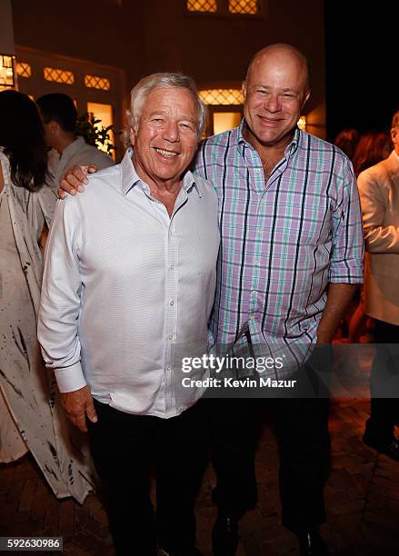 Robert Kraft and David Tepper attend Apollo in the Hamptons 2016 at The Creeks on August 20, 2016 in East Hampton, New York.