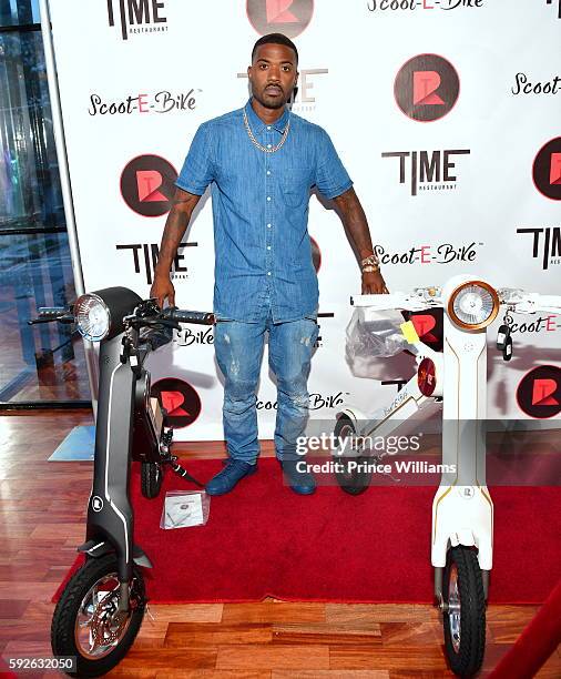 Ray J attends an Exclusive Weekend Launch for Scoot-E-Bike at Time