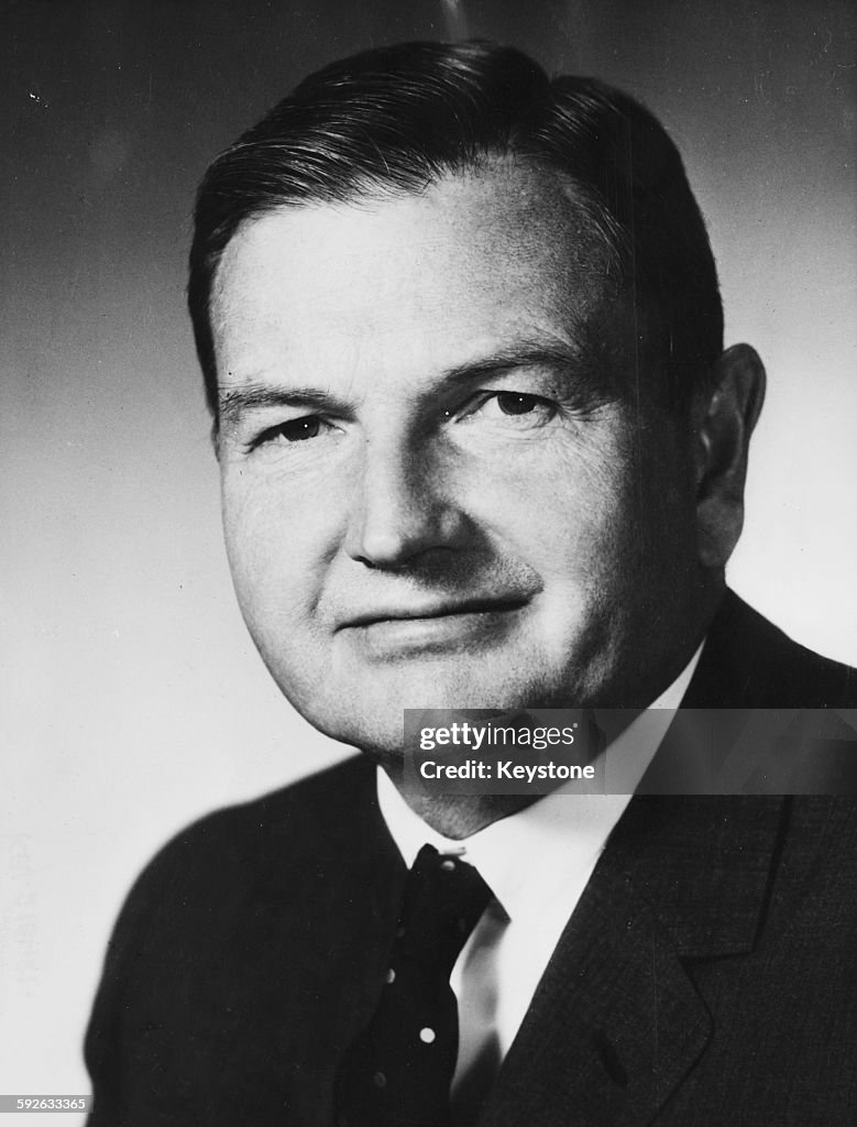 Portrait of banker David Rockefeller, Chairman of the Chase Manhattan ...