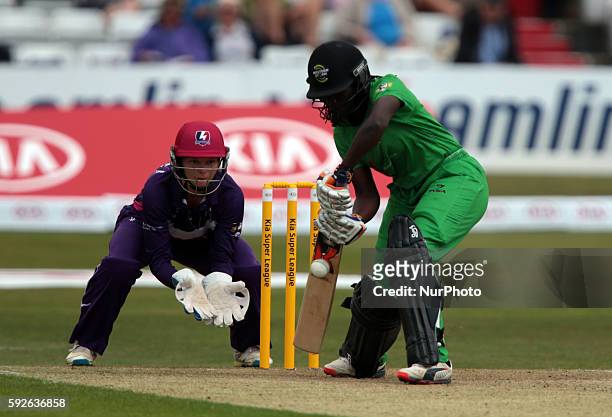Western Storm's Stafanie Taylor during the Women's Cricket Super League Semi_Final match between Western Storm and Loughborough Lightning at The...
