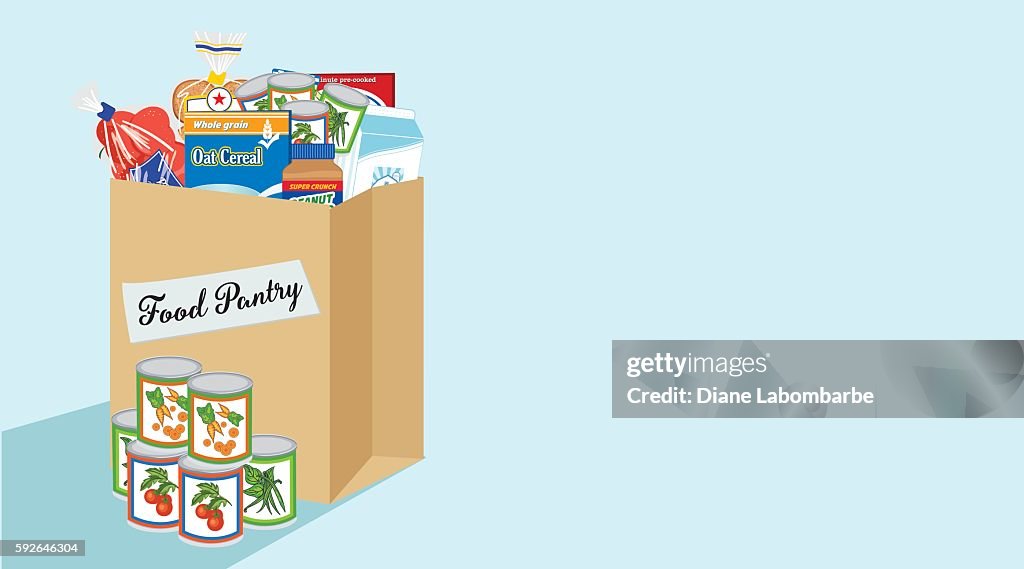 Food Bank Spendenkonzept Banner