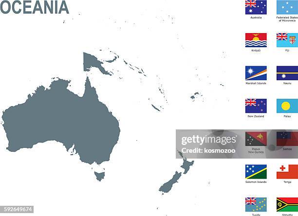 oceania - rectangle border stock illustrations