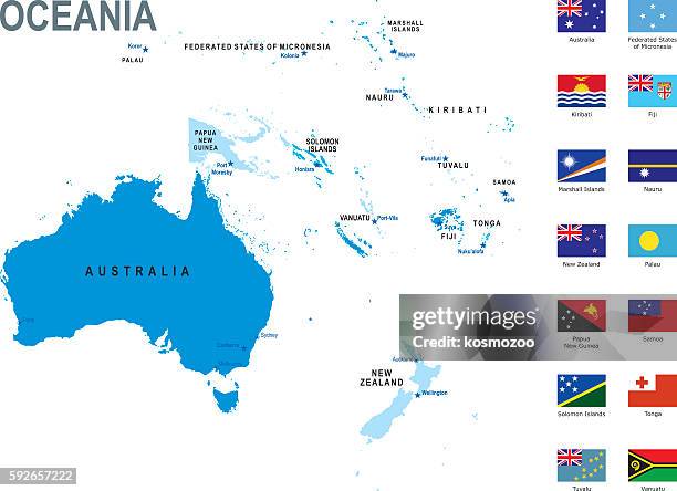 oceania  - ozeanien stock-grafiken, -clipart, -cartoons und -symbole