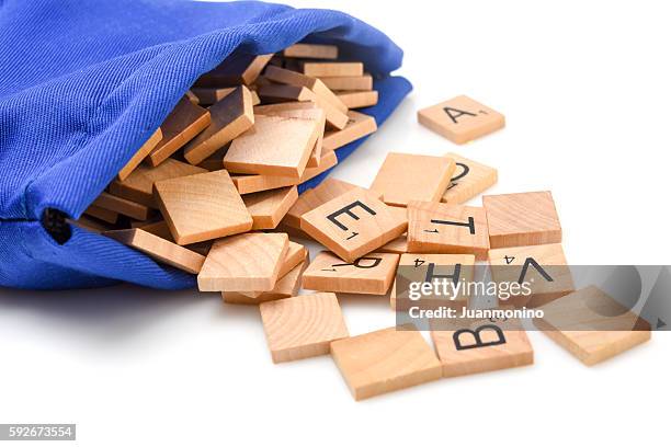 scrabble letters - scrabble stock pictures, royalty-free photos & images