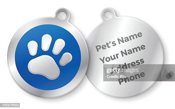 ilustraciones, imágenes clip art, dibujos animados e iconos de stock de etiquetas para mascotas - neckwear