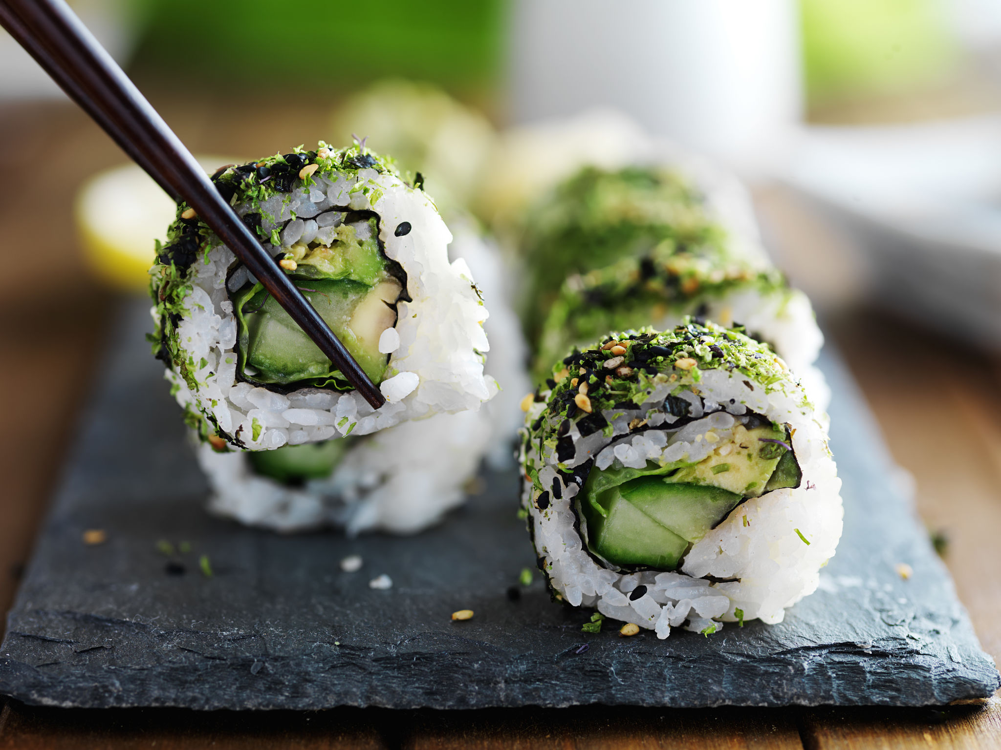 vegetarian sushi