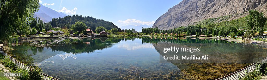 Reflection on lake water