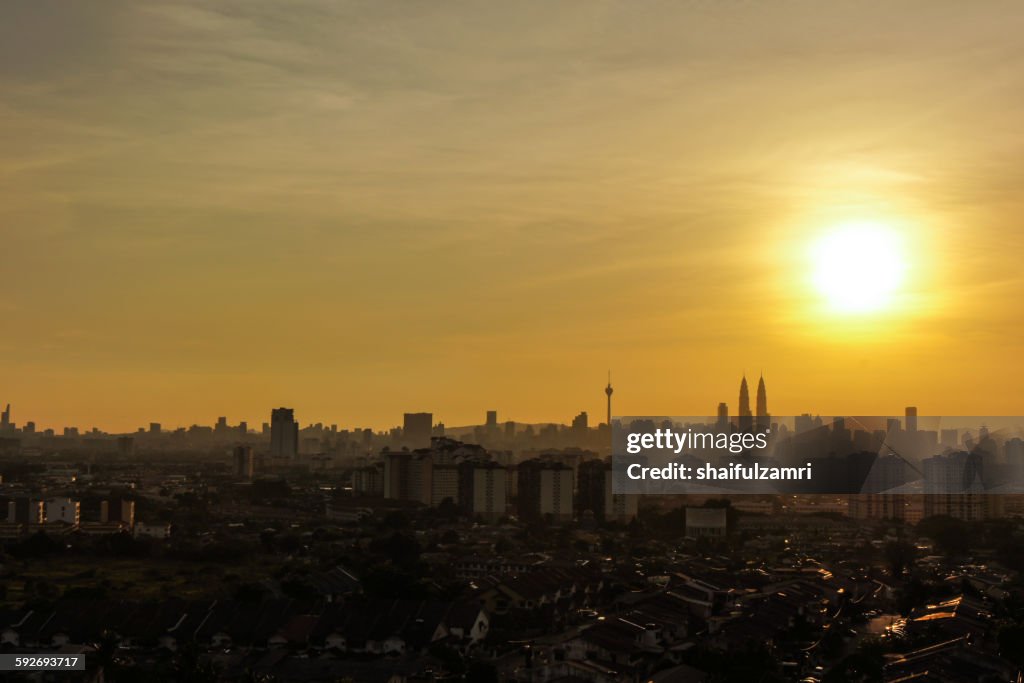 Sunset in Kuala Lumpur