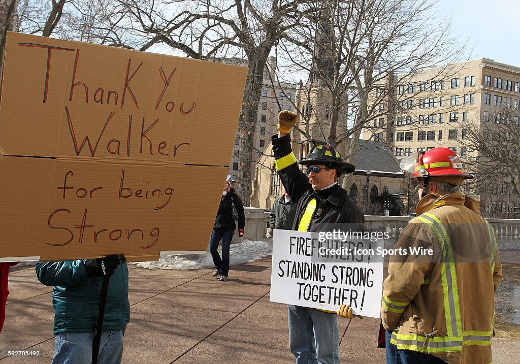 USA - Politics - Wisconsin Budget Legislation Protests