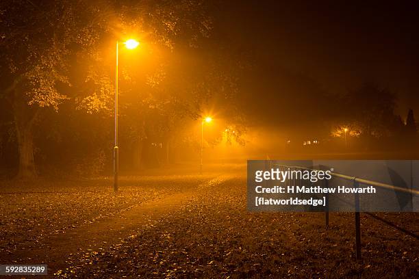 light pollution and mist - light pollution stock pictures, royalty-free photos & images