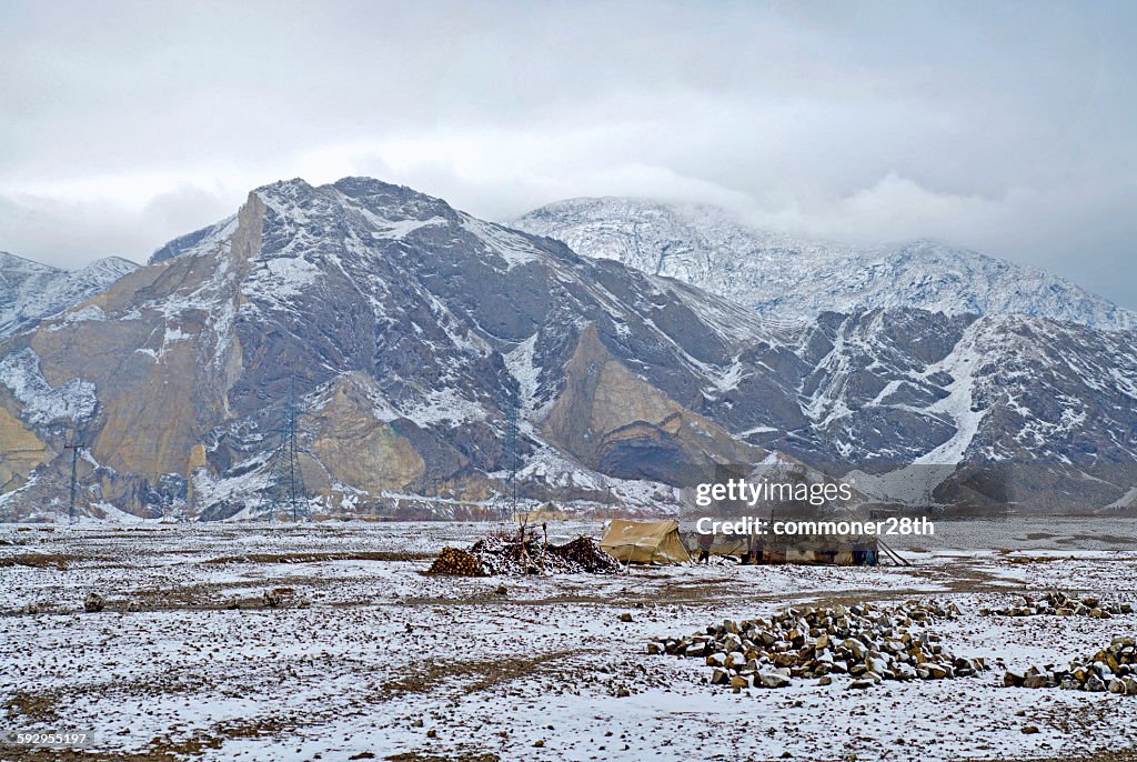 An Afghan refugee settlement!