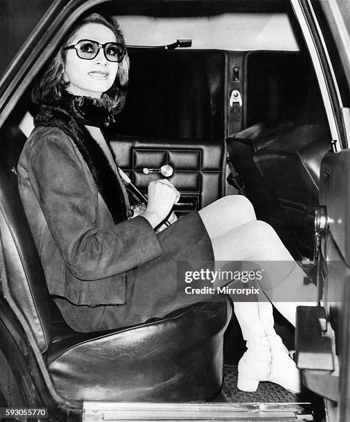 April Ashely in London on Tuesday. November 1969 P016922