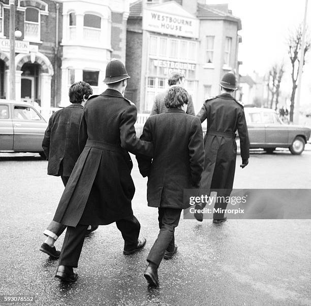 Over the 1964 Easter weekend several scuffles between Mods and Rockers broke out in the Essex seaside town. 30th March 1964