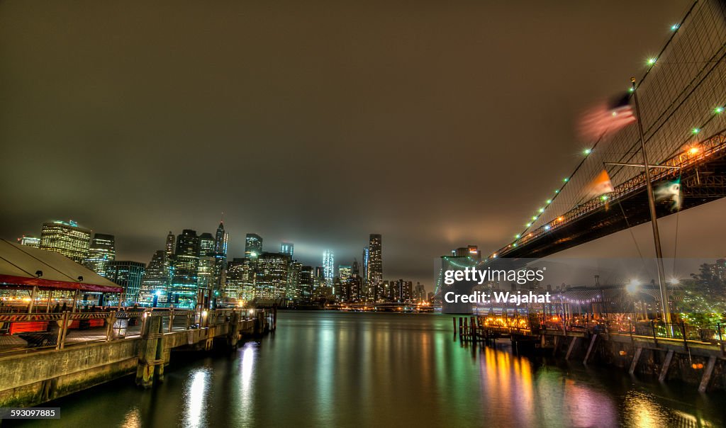 Manhattan under fog