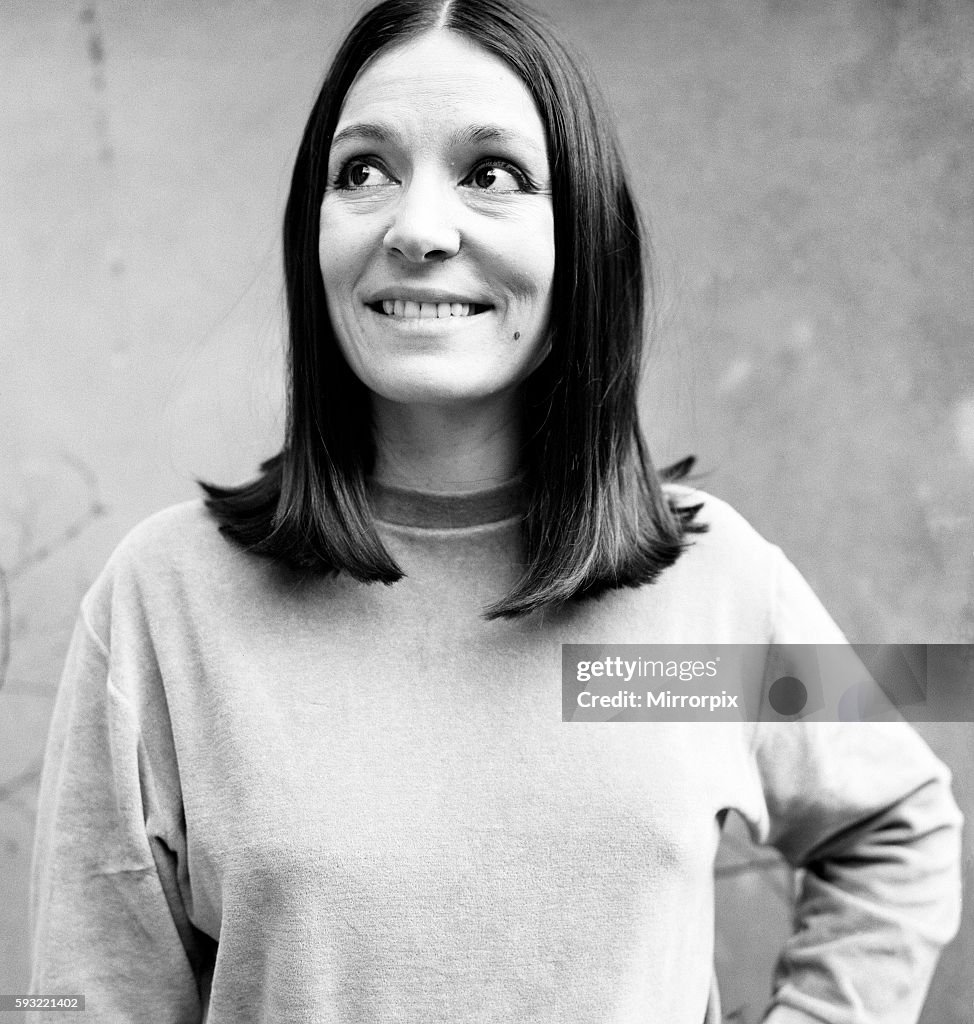 Nana Mouskouri, International Singing Star, pictured at her Belgravia flat in London, 24th February 1970. Pictured - for