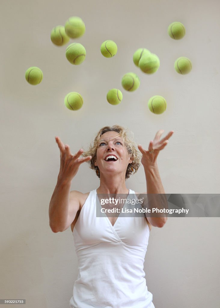 Juggled Juggling Too Many Balls In The Air High-Res Stock Photo - Getty Images