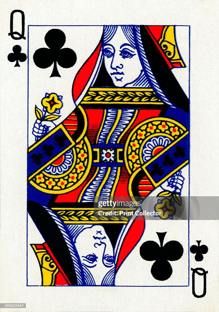 Queen of Clubs from a deck of Goodall & Son Ltd
