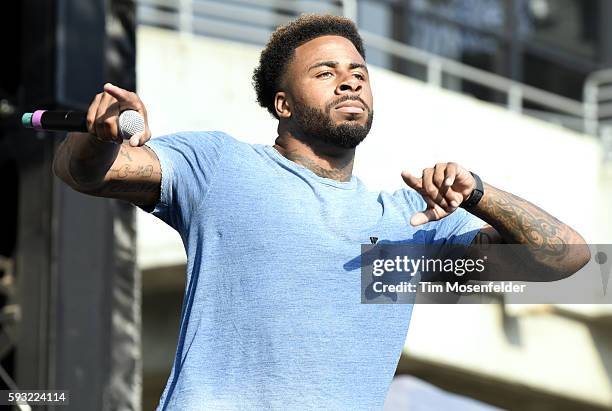 Sage the Gemini performs during Supercity Summer Fest at Oakland Alameda Coliseum on August 19, 2016 in Oakland, California.