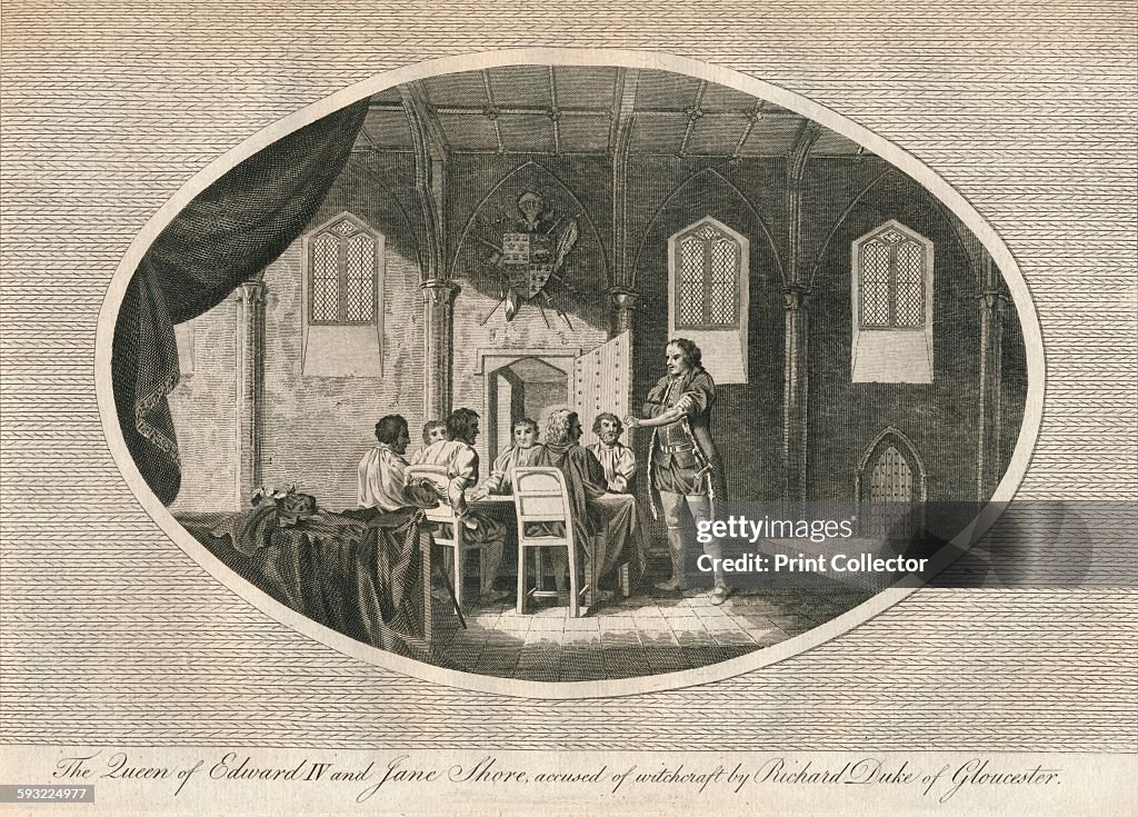 Elizabeth Woodville and Jane Shore accused by Richard Duke of Gloucester 1483 (1793)