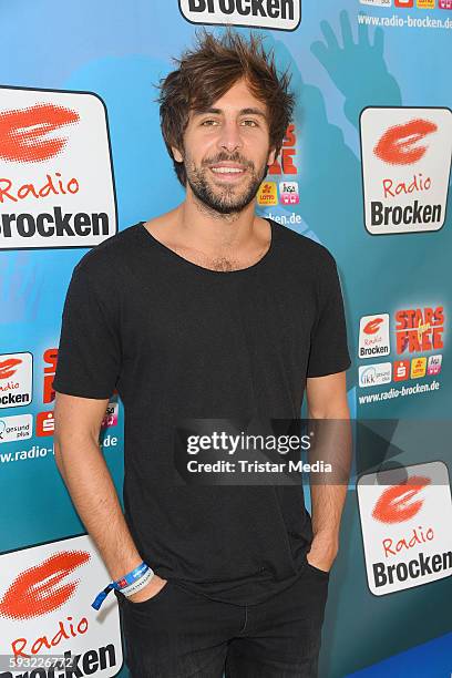 German musician Max Giesinger attends the Radio Brocken Sommer Open Air - Stars For Free on August 21, 2016 in Magdeburg, Germany.