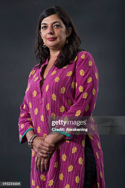 Shazea Quraishi attends the Edinburgh International Book Festival on August 21, 2016 in Edinburgh, Scotland. The Edinburgh International Book...