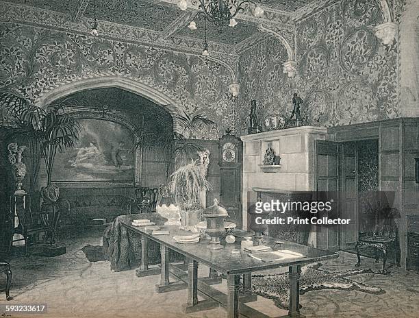 Artist Unknown, 'The Entrance Hall of Stanmore Hall', circa 1891. Decorated by William Morris and Co. From The Studio Volume 1 [London Offices of the...