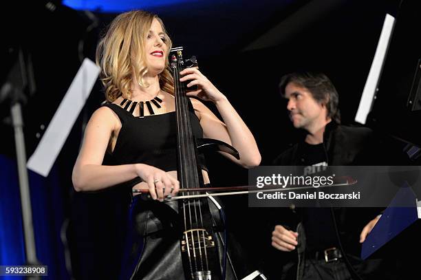 Musicians perform onstage during Wizard World Comic Con Chicago 2016 - Day 3 at Donald E. Stephens Convention Center on August 20, 2016 in Rosemont,...