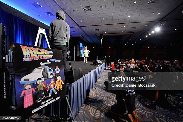 A view of guests cosplaying onstage during Wizard World Comic Con Chicago 2016 - Day 3 at Donald E. Stephens Convention Center on August 20, 2016 in...
