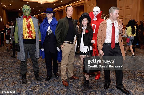 Guests cosplay during Wizard World Comic Con Chicago 2016 - Day 3 at Donald E. Stephens Convention Center on August 20, 2016 in Rosemont, Illinois.