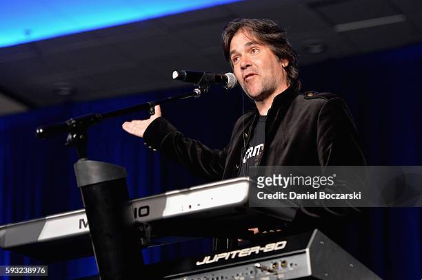 Musician performs onstage during Wizard World Comic Con Chicago 2016 - Day 3 at Donald E. Stephens Convention Center on August 20, 2016 in Rosemont,...