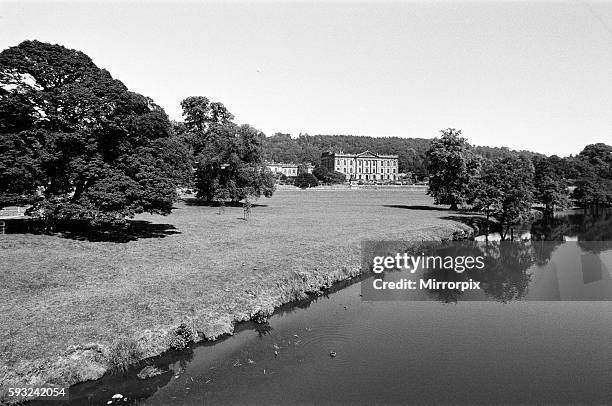Chatsworth House, Derbyshire. 30th June 1976.