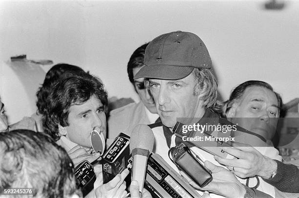 Argentina 3 v Holland 1. Argentina manager Cesar Luis Menotti speaking at a press conference before the match. 23rd June 1978.