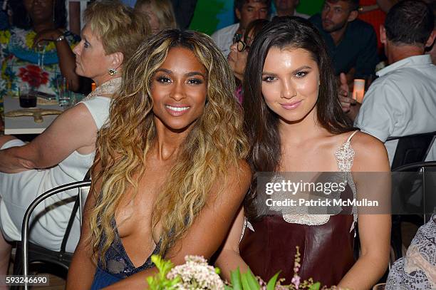 Ciara and Maya Henry attend the Apollo in the Hamptons 2016 party at The Creeks on August 20, 2016 in East Hampton, New York.