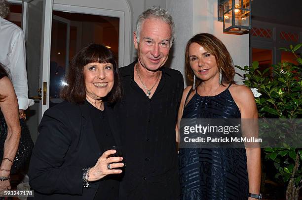 John McEnroe, Patty Smyth and guest attend the Apollo in the Hamptons 2016 party at The Creeks on August 20, 2016 in East Hampton, New York.