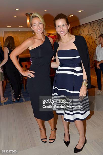 Desiree Gruber and guest attend the Apollo in the Hamptons 2016 party at The Creeks on August 20, 2016 in East Hampton, New York.