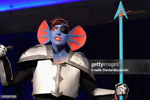 Guest cosplays during Wizard World Comic Con Chicago 2016 - Day 3 at Donald E. Stephens Convention Center on August 20, 2016 in Rosemont, Illinois.