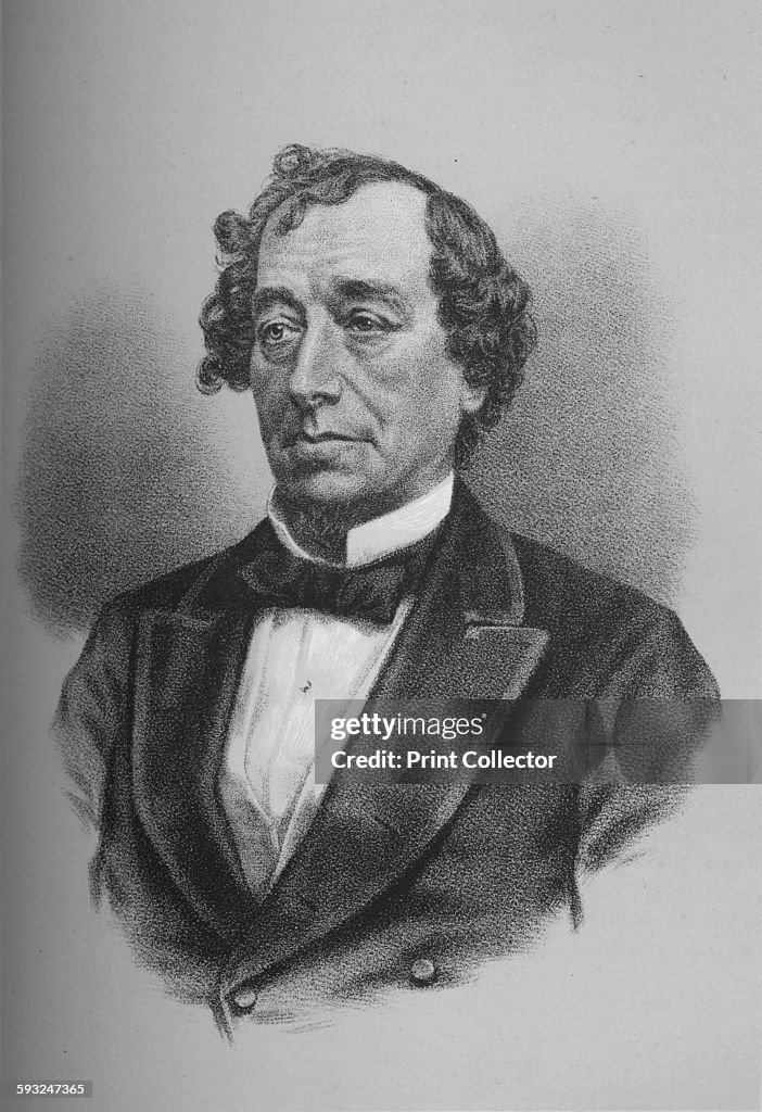 Benjamin Disraeli Earl of Beaconsfield British statesman c 1868 (1936)