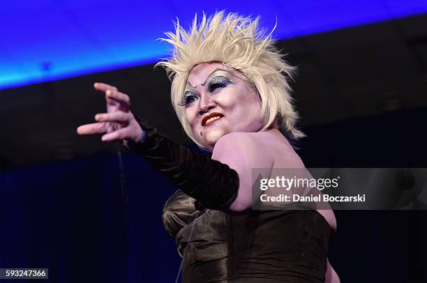 Guest cosplays during Wizard World Comic Con Chicago 2016 - Day 3 at Donald E. Stephens Convention Center on August 20, 2016 in Rosemont, Illinois.