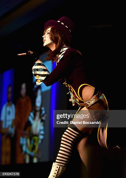 Guest cosplays during Wizard World Comic Con Chicago 2016 - Day 3 at Donald E. Stephens Convention Center on August 20, 2016 in Rosemont, Illinois.