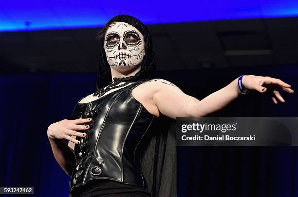 Guest cosplays during Wizard World Comic Con Chicago 2016 - Day 3 at Donald E. Stephens Convention Center on August 20, 2016 in Rosemont, Illinois.