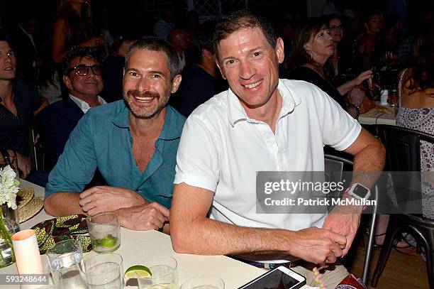 Bronson van Wyck and Glenn Fuhrman attend the Apollo in the Hamptons 2016 party at The Creeks on August 20, 2016 in East Hampton, New York.