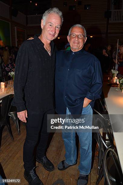 John McEnroe and Ron Meyer attend the Apollo in the Hamptons 2016 party at The Creeks on August 20, 2016 in East Hampton, New York.