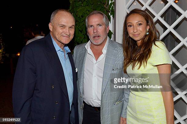 Ray Kelly, Thomas J. Henry and Azteca Henry attend the Apollo in the Hamptons 2016 party at The Creeks on August 20, 2016 in East Hampton, New York.