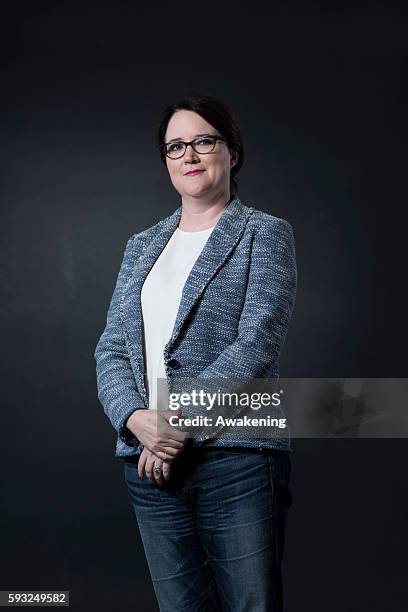 Helen Ellis attends the Edinburgh International Book Festival on August 21, 2016 in Edinburgh, Scotland. The Edinburgh International Book Festival is...