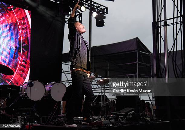 Recording artist Christian "Bloodshy" Karlsson of Galantis performs onstage during the 2016 Billboard Hot 100 Festival - Day 2 at Nikon at Jones...