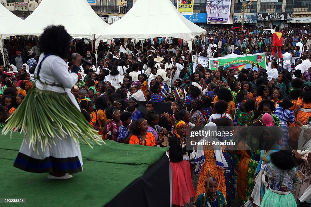 Asheda Orthodox Christians observe the Ashenda Festival marking the end of a ...