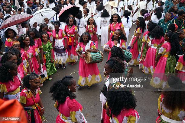 Asheda Orthodox Christians observe the Ashenda Festival marking the end of a ...