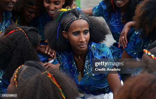 Asheda Orthodox Christians observe the Ashenda Festival marking the end of a ...