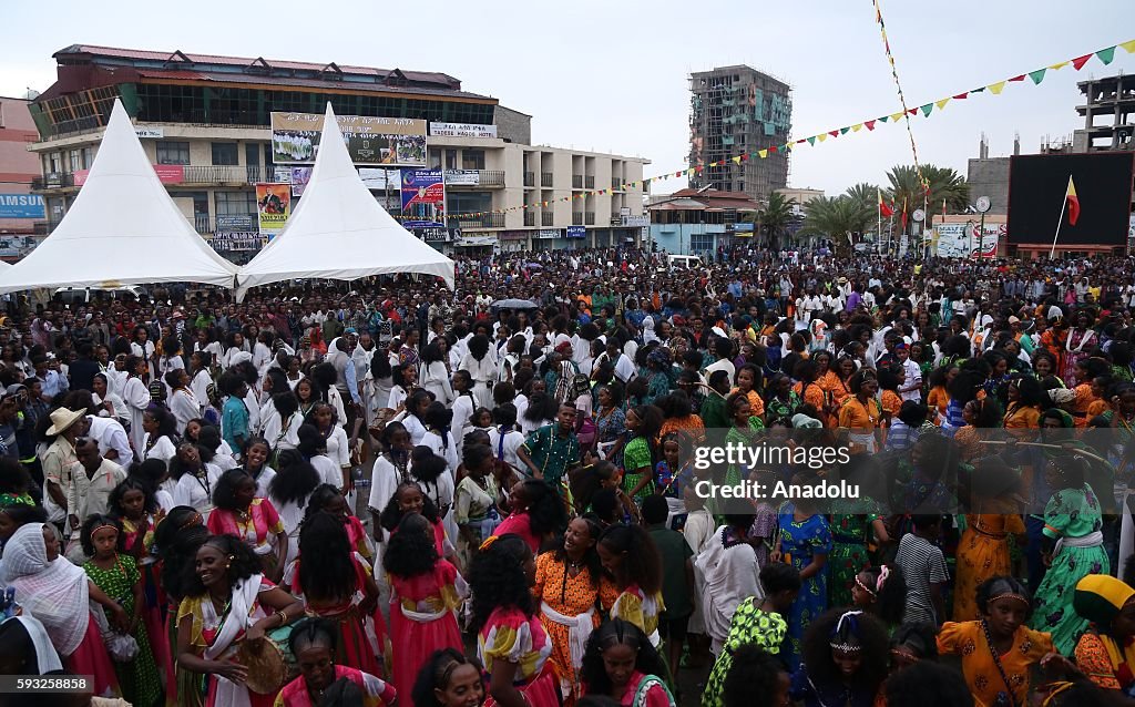 Asheda Orthodox Christians observe the Ashenda Festival marking the end of a ...
