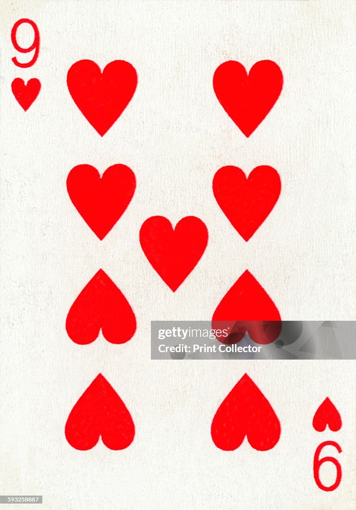 9 of Hearts from a deck of Goodall & Son Ltd